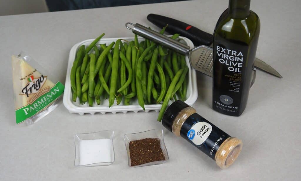 ingredients needed to cook green beans parmesan in air fryer 